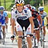 Andy Schleck w�hrend der dritten Etappe der Tour de Suisse 2009